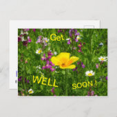 もうすぐ夏の花はがきが届く ポストカード (正面/裏面)