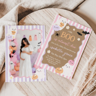 もうすぐ小さなブーがやってくる ハロウィンベイビーシャワー 招待状