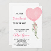 もうすぐ小さな天使がやってくる お知らせ 招待状 (正面/裏面)