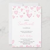 もうすぐ小さな天使が誕生します お知らせ 招待状 (正面)