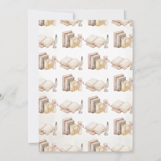 もうすぐ新しいチャプターが赤ちゃんシャワーを浴びる 招待状 (裏面)