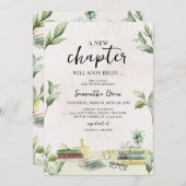 もうすぐ新しいチャプターが赤ちゃんシャワーを浴びる 招待状 (正面/裏面)