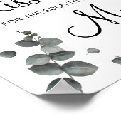 もうすぐ新婦のためのキスは何回?シャワーゲーム用 ポスター (角)