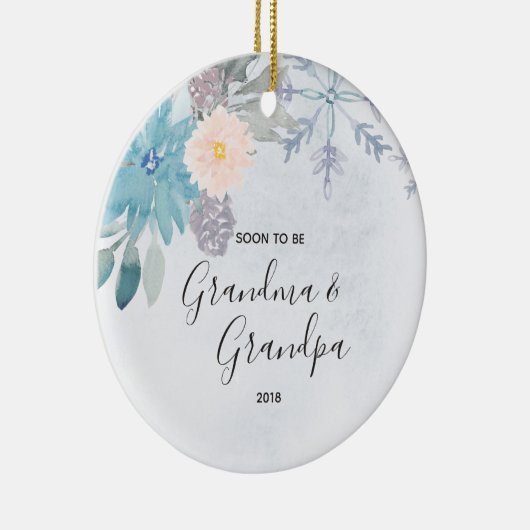 もうすぐ祖母とグランドパクリスマスオーナメントになる セラミックオーナメント (右)