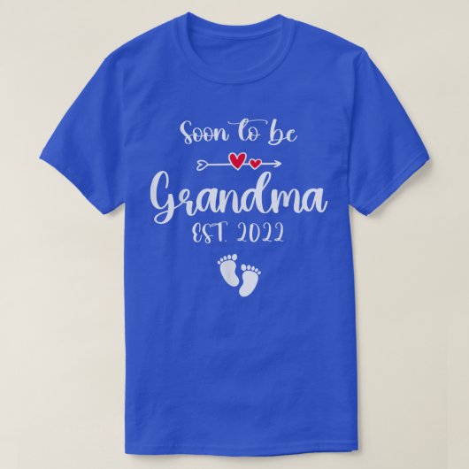 もうすぐ祖母になる2022母の日のために新しいグランド Tシャツ (デザイン正面)
