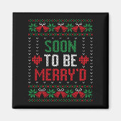 もうすぐ結婚するクリスマスプレゼント 新婦新郎 マグネット (正面)