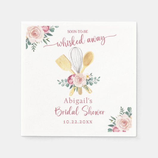 もうすぐ花嫁に！ ブライダルシャワー スタンダードカクテルナプキン (正面)