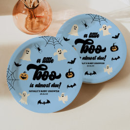 もうすぐ赤ちゃんに小さなブー!ハロウィンベビーシャワー ペーパープレート