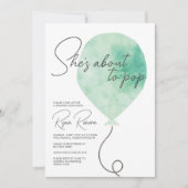 もうすぐ赤ちゃんポップ・アートのシャワー招待状 招待状 (正面)