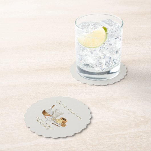 もうすぐ連れて行かれる ブライダルシャワー ペーパーコースター (インサイチュ)