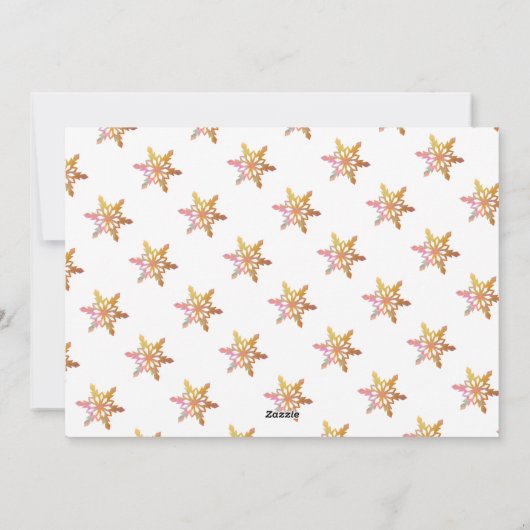 もうすぐ4つのクリスマスツリー妊娠の家族になる シーズンカード (裏面)