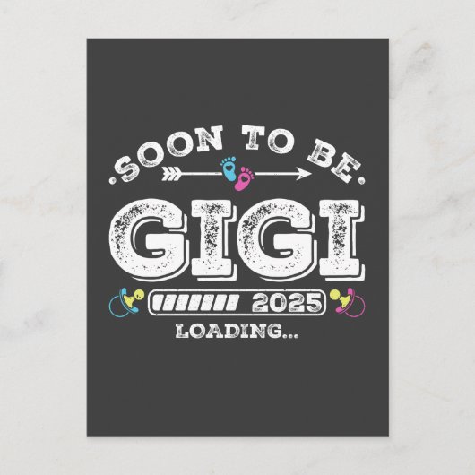 もうすぐGigi 2025 ローディング ポストカード (正面)