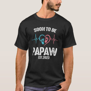 もうすぐPapaw 2023父の日の初めてのパパ Tシャツ