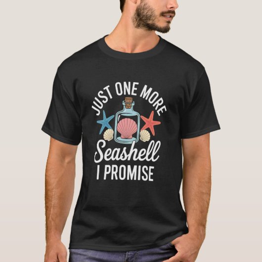 もうひとつだけ貝殻を 夏の貝殻コレクション Tシャツ (正面)