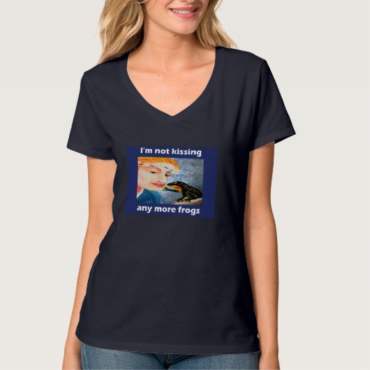 もうカエルとキスしない Tシャツ (正面)