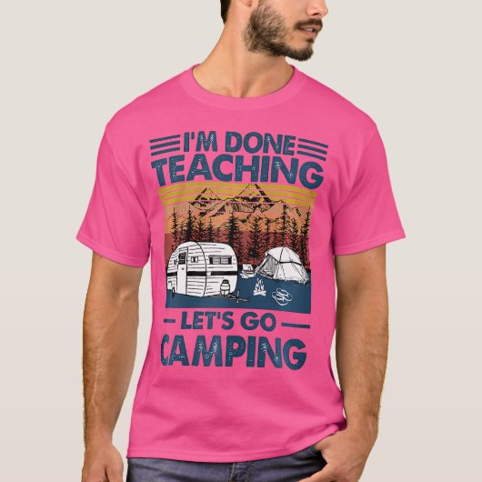 もうキャンプ教えに行こうか Tシャツ (正面)