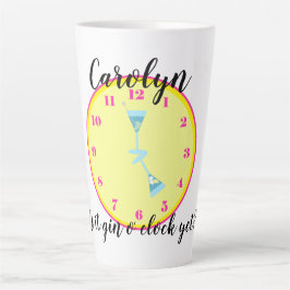 もうギンの時計か？大パーソナライズされた大 カフェラテマグ