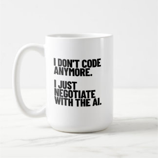 もうコーディングはしない、AIとの交渉に専念する コーヒーマグカップ
