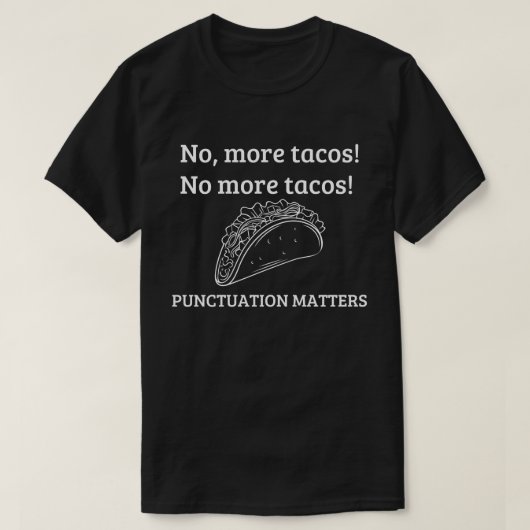 もうタコスのシャツ、英語教師のシャツ、パンクトゥ Tシャツ (デザイン正面)