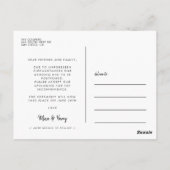 もうモダン一度この写真はがき ポストカード (裏面)