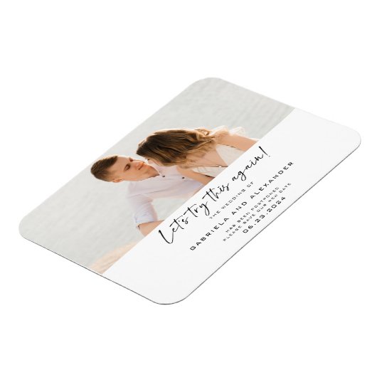 もうモダン一度習字の写真を撮りましょ救う マグネット (左側)