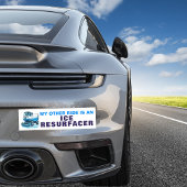 もう一おもしろいつの乗り物はアイスリサーファーだ バンパーステッカー