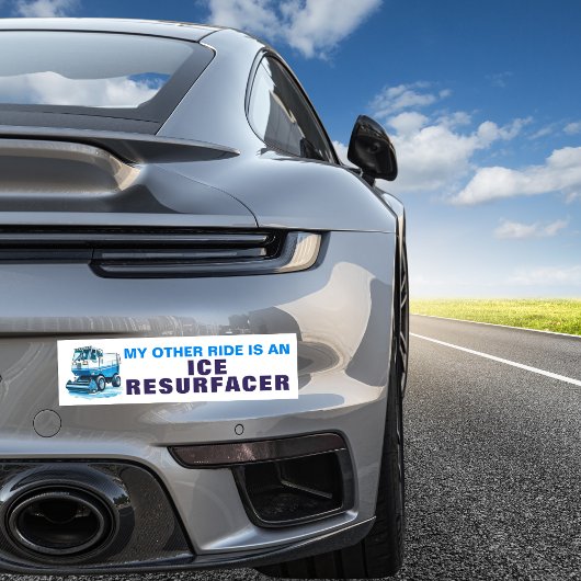 もう一おもしろいつの乗り物はアイスリサーファーだ バンパーステッカー