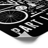 もう一つだけ部品があればと自転車愛好家のためのギフト ポスター (角)