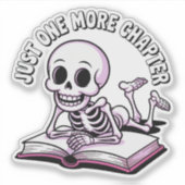もう一つのチャプター – Cute 読 Skeleton シール (正面)