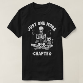 もう一つのチャプターSkeleton & Cat Book Lover Tシャツ
