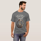 もう一つのチ与えャンス平和 – 平和のシンボル Tシャツ (正面フル)