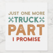 もう一つのトラックのパートを約束する ワインラベル (シングルラベル)