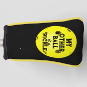 もう一つのボールはピクルゴルファーのイエローピックボール ゴルフヘッドカバー (正面)