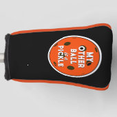 もう一つのボールはピクルゴルファーのオレンジピックボール ゴルフヘッドカバー (正面)