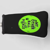 もう一つのボールはピクルゴルファーのグリーンのピックボール ゴルフヘッドカバー (正面)