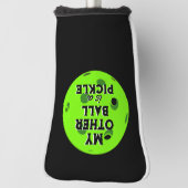 もう一つのボールはピクルゴルファーのグリーンのピックボール ゴルフヘッドカバー (回転90)