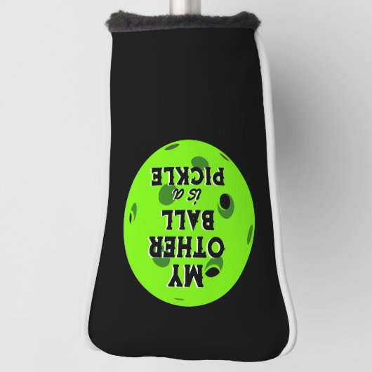 もう一つのボールはピクルゴルファーのグリーンのピックボール ゴルフヘッドカバー (回転90)