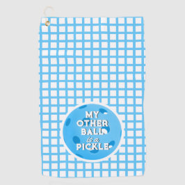 もう一つのボールはピックゴルファーのブルーピックボール ゴルフタオル