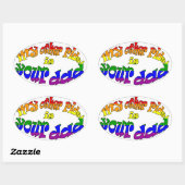 もう一つの乗り物はあなたのパパシール 楕円形シール (シート)