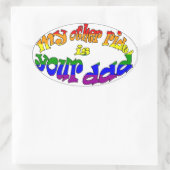 もう一つの乗り物はあなたのパパシール 楕円形シール (バッグ)