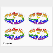 もう一つの乗り物はあなたのパパ 楕円形シール (シート)