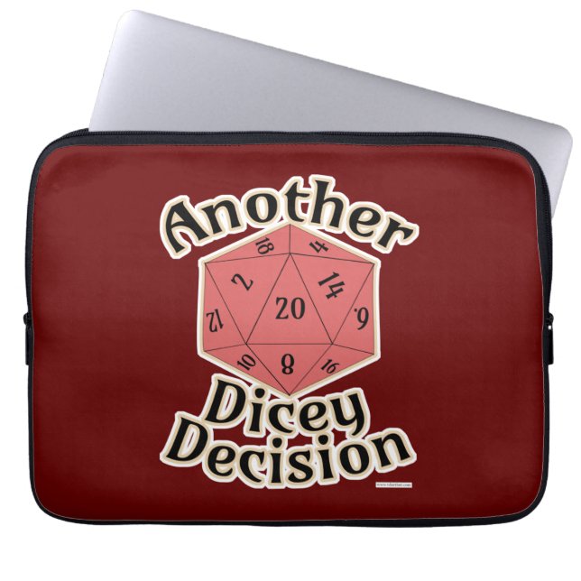 もう一つの大きな決定ゲームは人生である ラップトップスリーブ (正面)