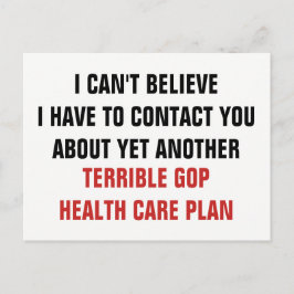 もう一つの恐ろしいGOP医療計画 ポストカード