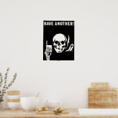 もう一つの確実な死の古いアンチ喫煙広告を持つ ポスター (キッチン)