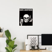 もう一つの確実な死の古いアンチ喫煙広告を持つ ポスター (ホームオフィス)