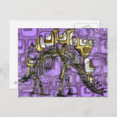 "もう一つの紫色の恐竜" ポストカード (正面/裏面)