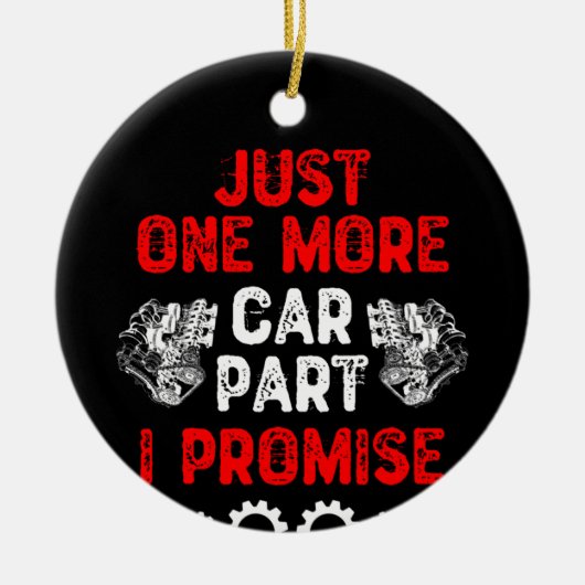 もう一つの自動車部品を約束 セラミックオーナメント (正面)