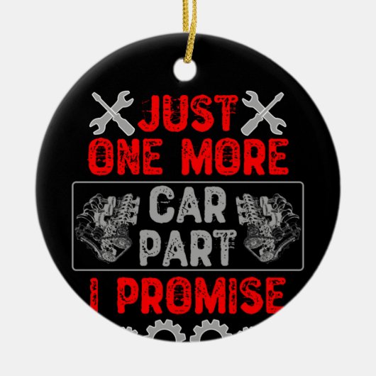 もう一つの自動車部品を約束 セラミックオーナメント (正面)