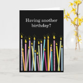 もう一つの誕生日、あまりにも多くのキャンドル カード (黄色い花)