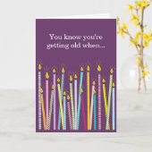 もう一つの誕生日、あまりにも多くのキャンドル カード (黄色い花)